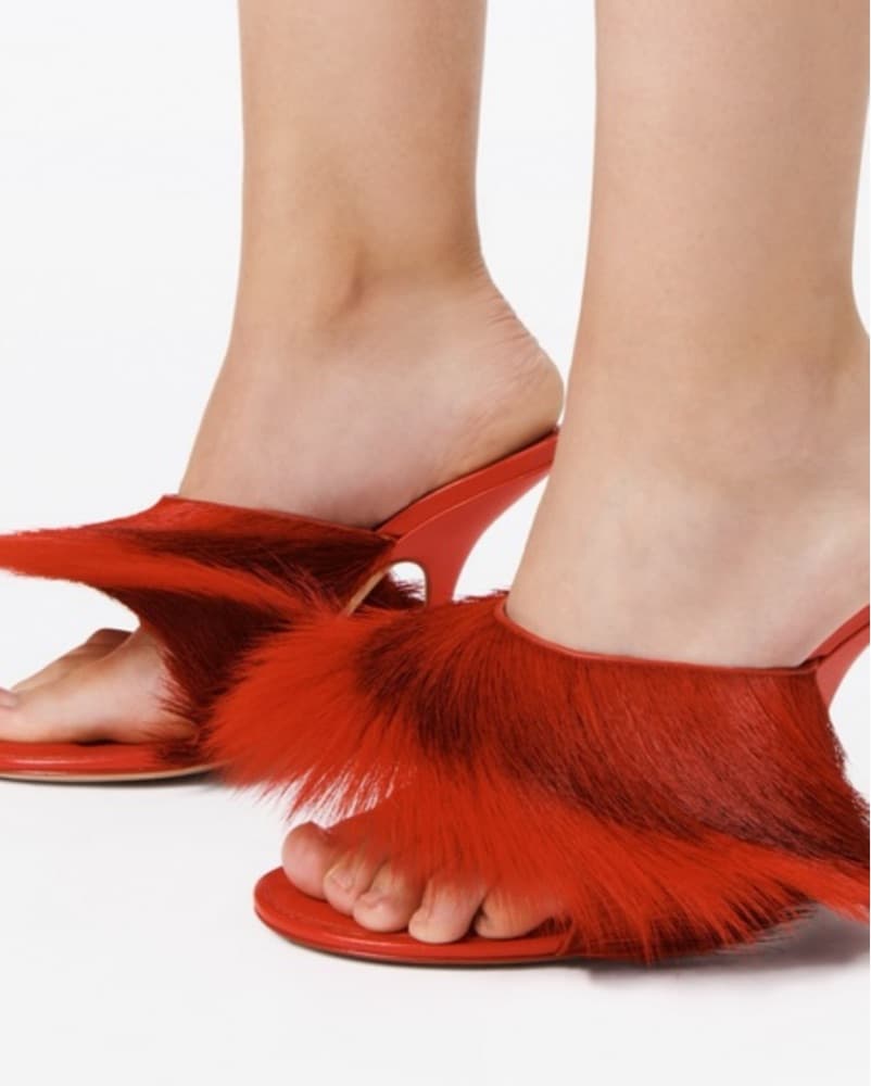 Alexander Wang Fur Sandals - Image 1