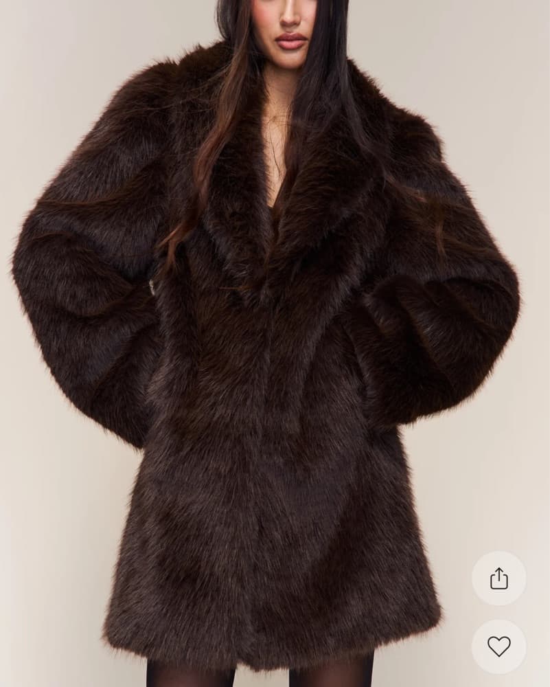 Guizio Roxie Faux Fur Coat - Image 1