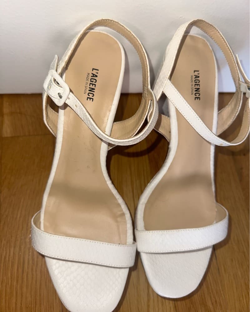 L’Agence Strappy Leather Sandals - Image 3