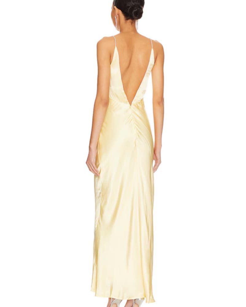 Capri Diamonte Slip Dress in Canary Yell - Image 2