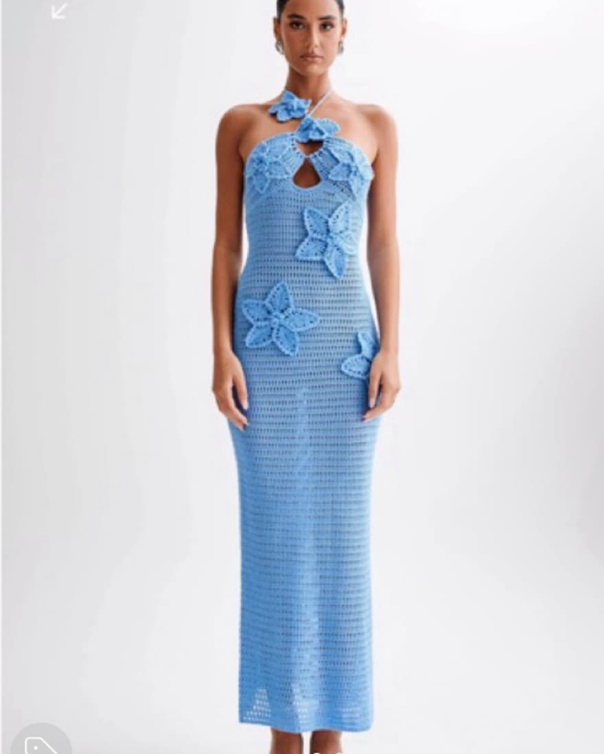 Meshki Floral Crochet Dress - Image 2