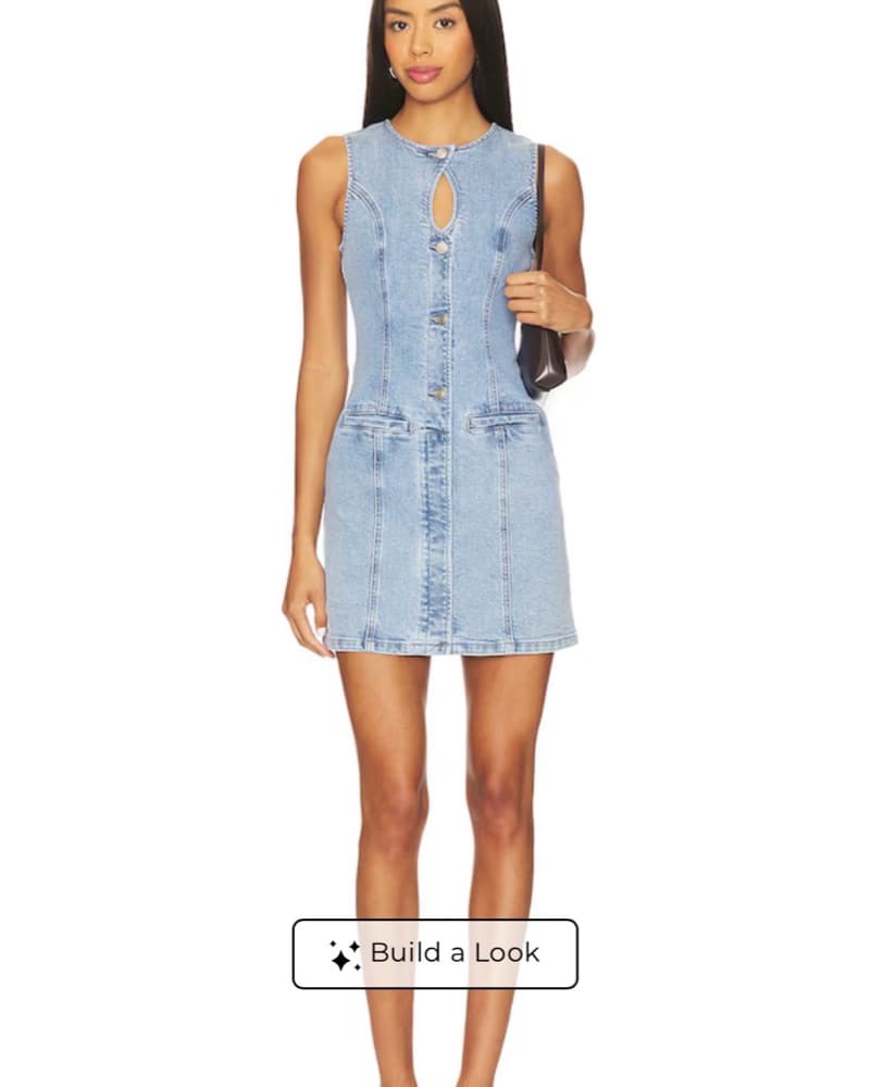 Denim Mini Dress - Image 1
