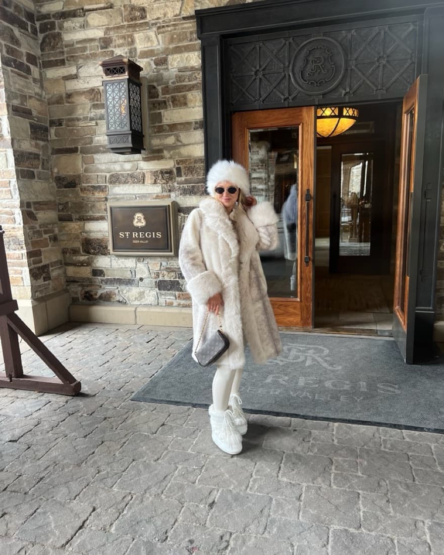 Faux Fur Mink Coat - Image 1