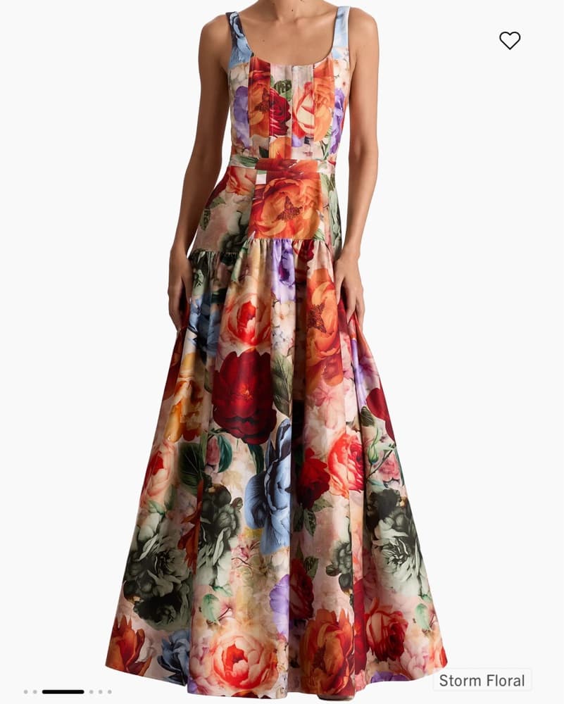 Alice +  Olivia Drop Waist Floral Gown - Image 1