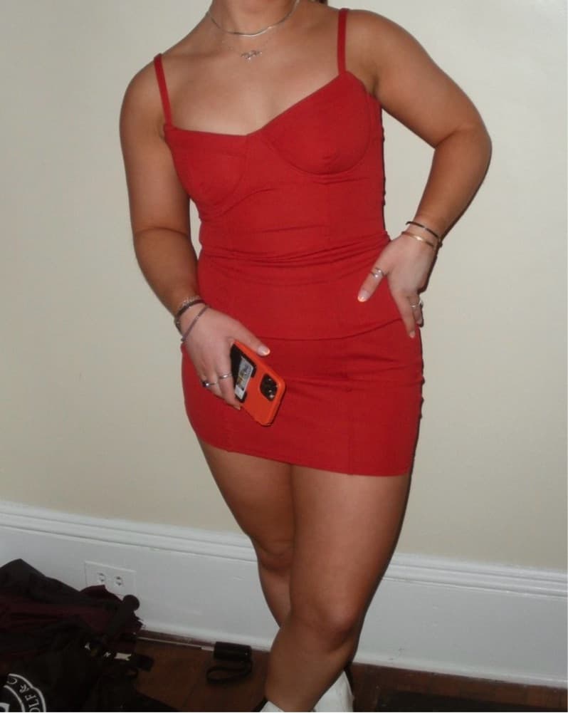 Red Saint Genies Dress - Image 3