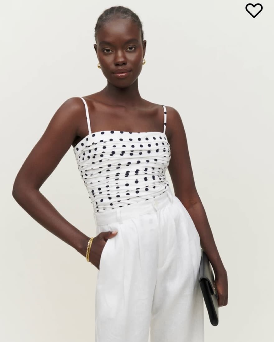 Reformation Orion Top Polka Dot - Image 1