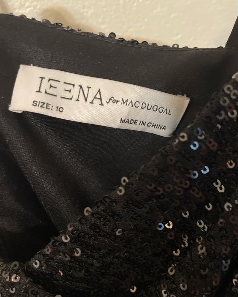 Ieena For Mac Duggal Sequin Ruffle Dress - Image 4