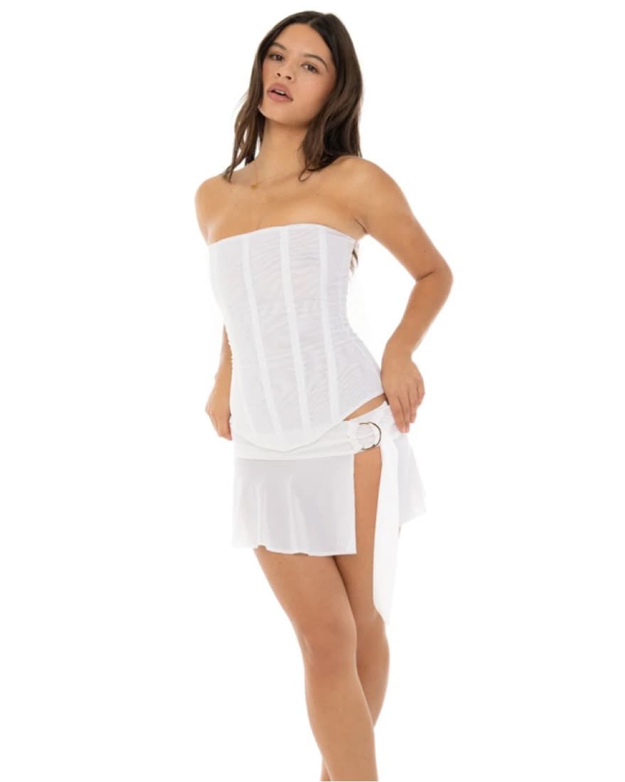 WHITE Are You Am I Sunniva Corset Top - Image 4