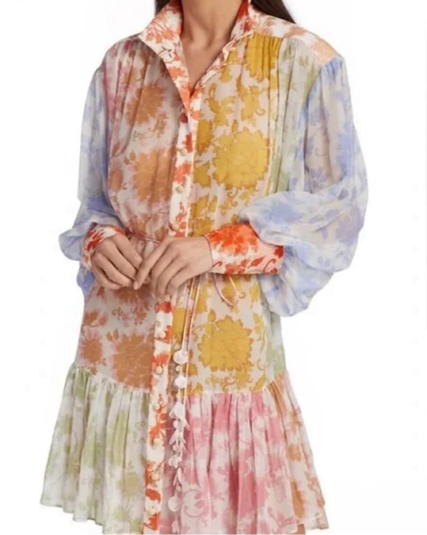 Zimmermann Floral Mini Dress - Image 3