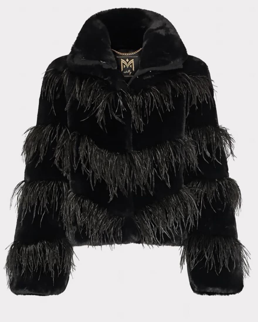 Milly Avah Faux Fur Jacket - Image 1