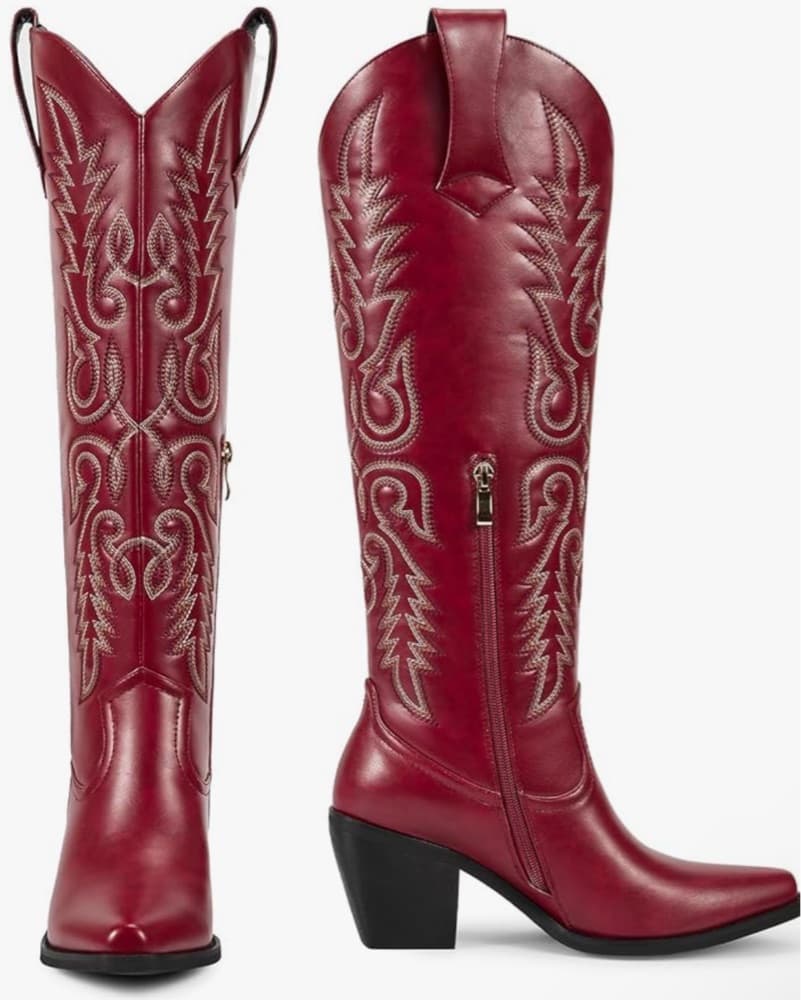 Red cowgirl boots - Image 1