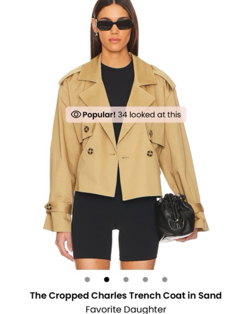favorite daughter charles cropped trench - Image 2