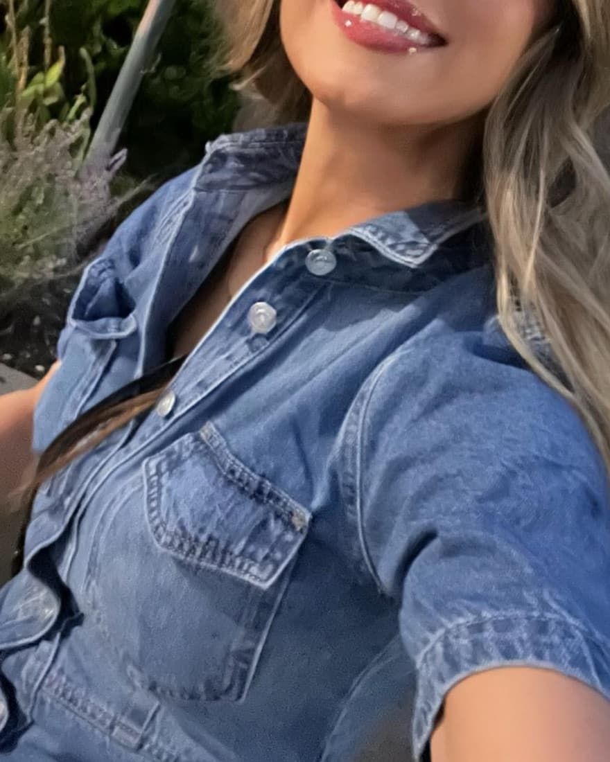 Denim Mini Dress - Image 2