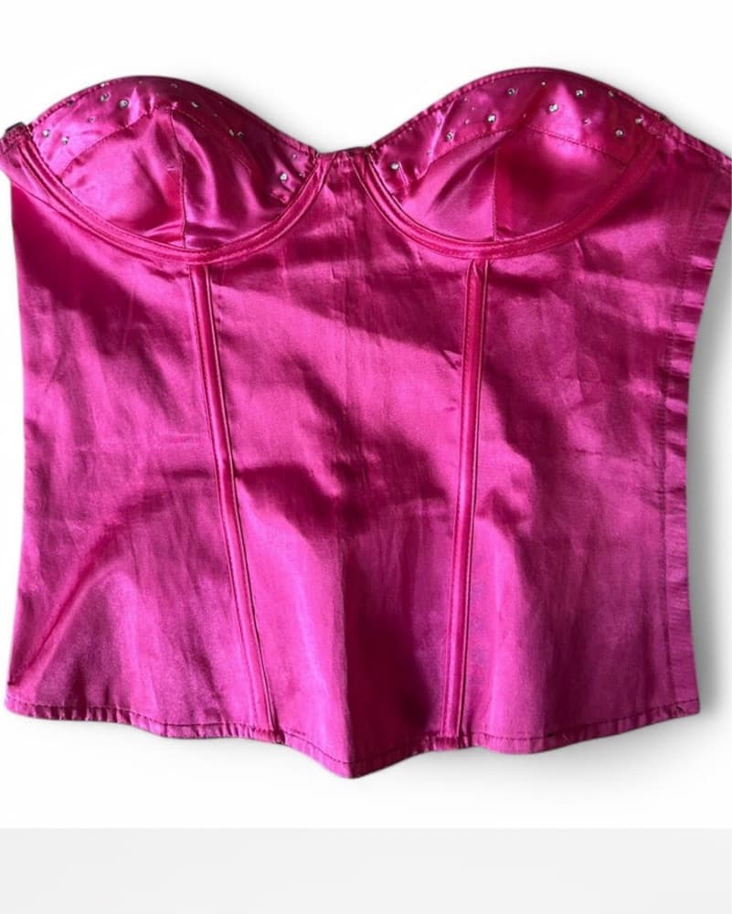 Vinatge Sequin Reversible Corset Top - Image 2