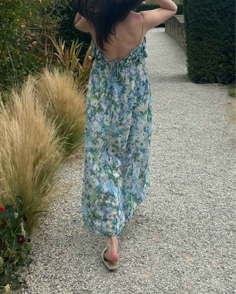 Floral Print Maxi Dress - Image 3