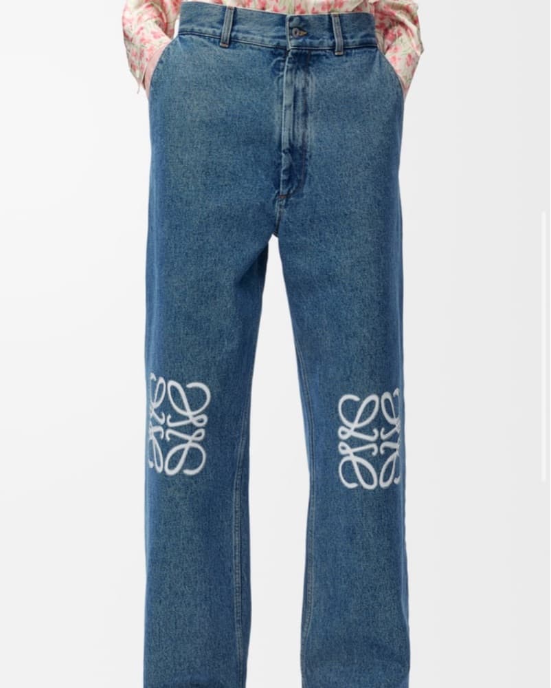 Loewe Anagram Baggy Denim Jeans - Image 2