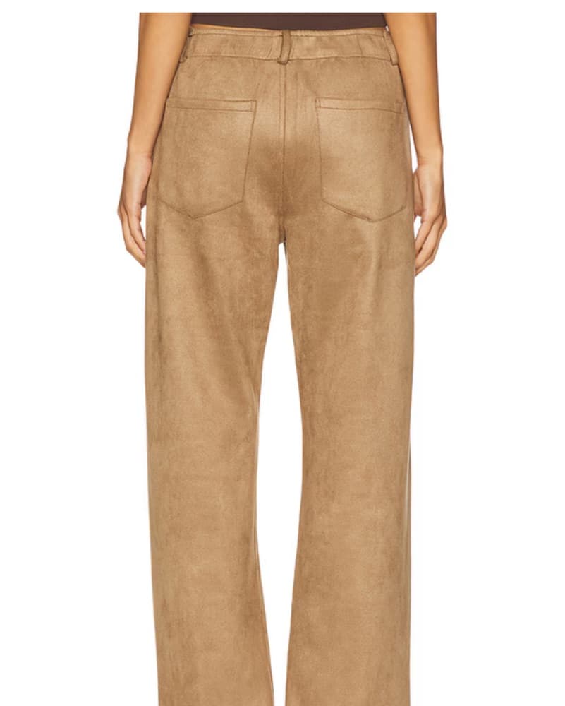Revolve Suede Pants With Drawstrinf - Image 4