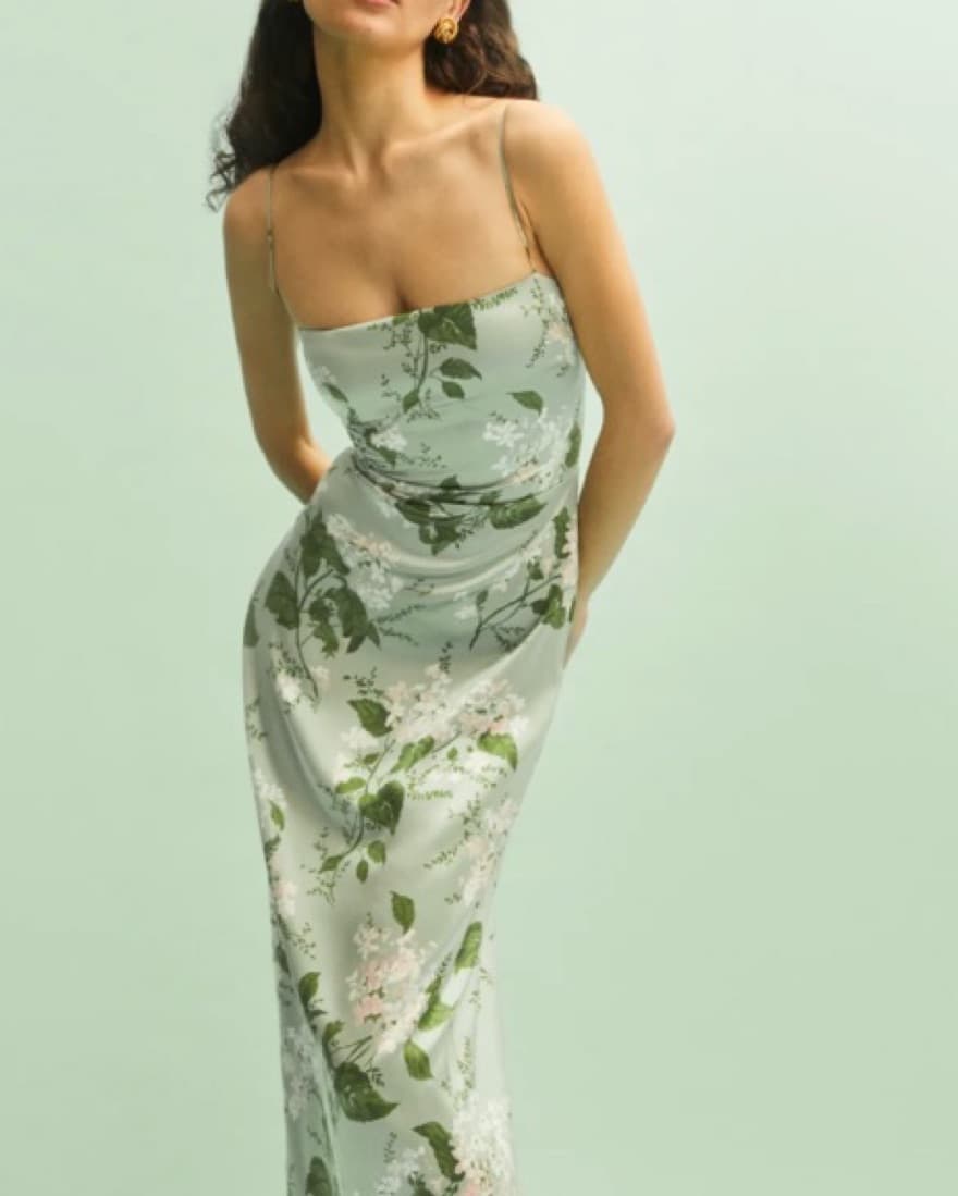 Reformation Frankie Silk Dress - Image 1