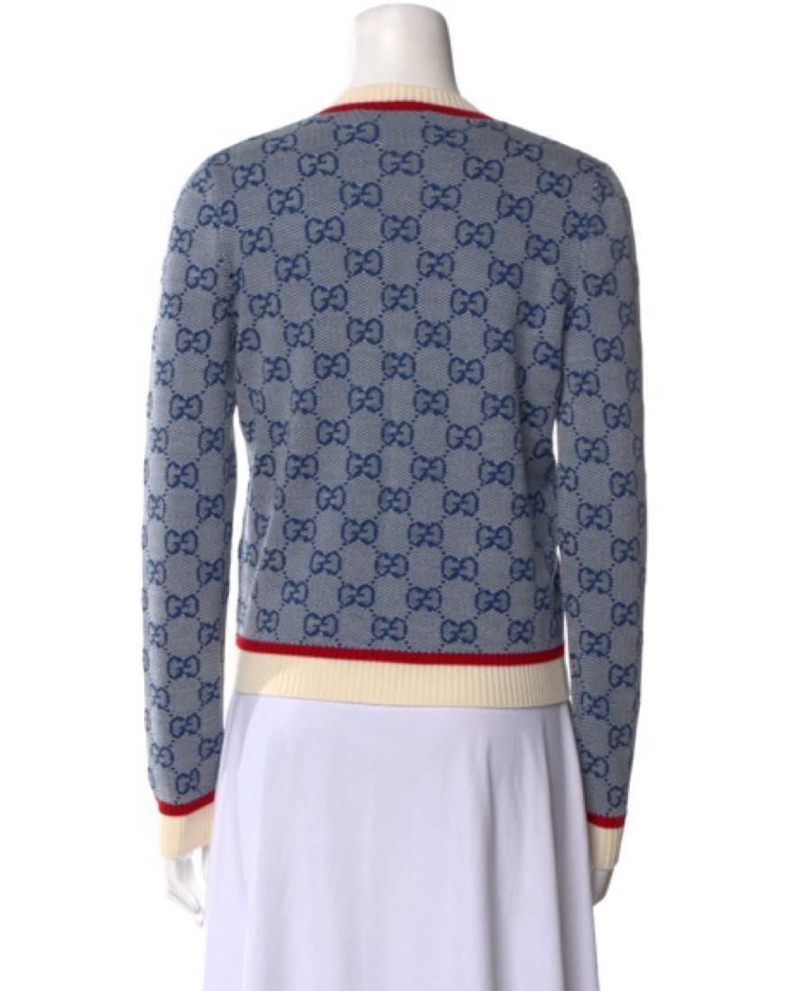 Gucci Wool Printed Cardigan - Image 3