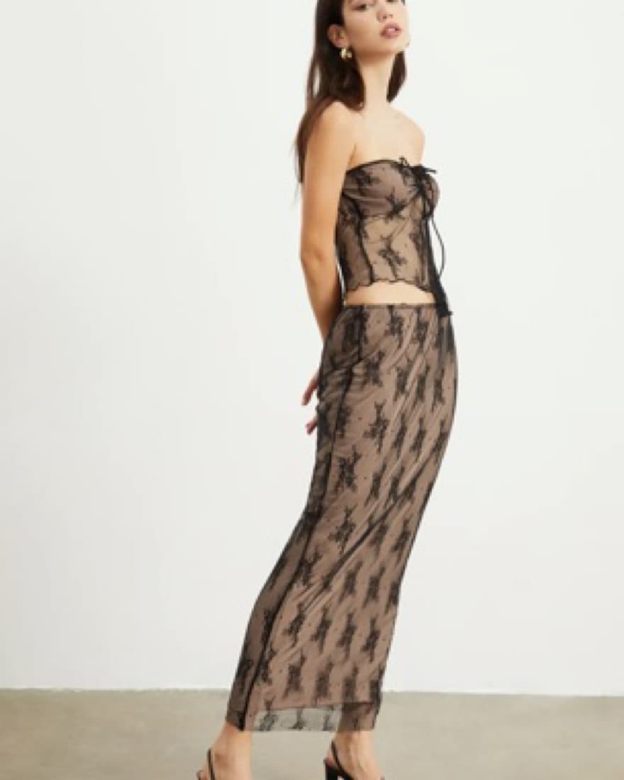 Matching Lace Skirt & Top Set - Image 3