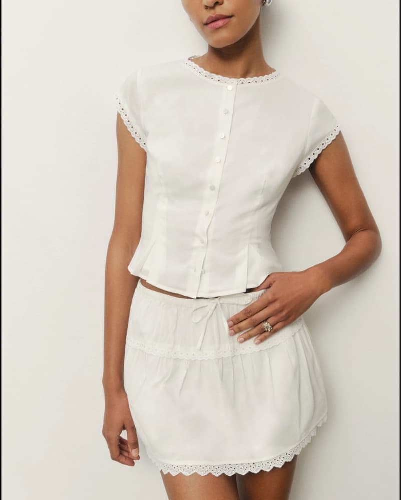Valetta Two Piece Set White  - Image 1