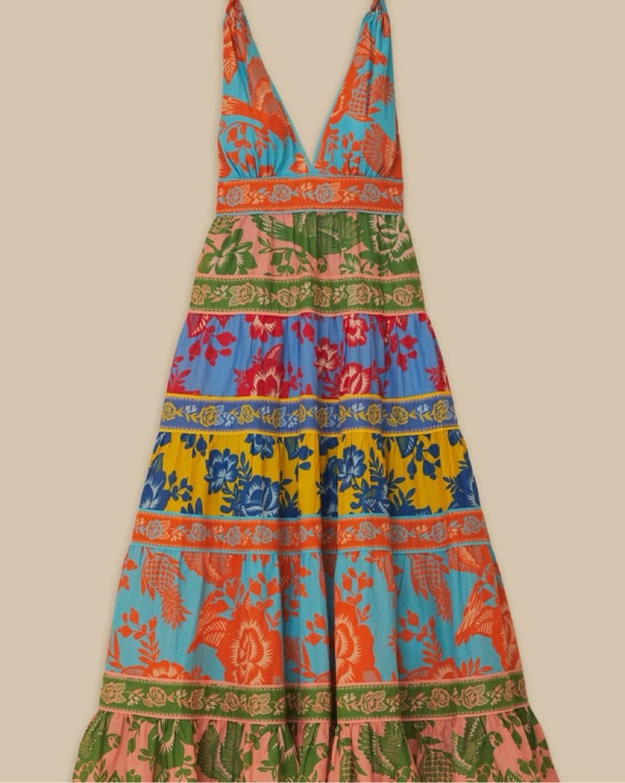 Farm Rio Garden Midi Dress - Image 3