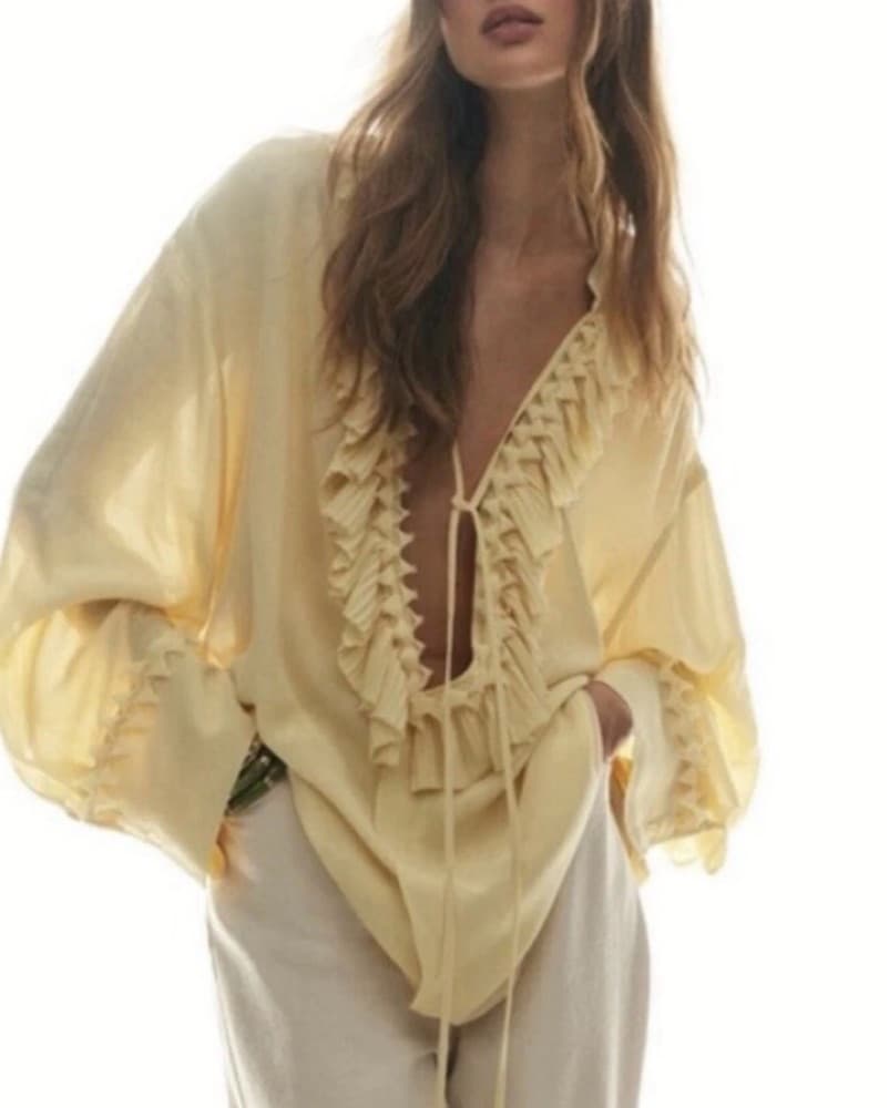 Boho Yellow Top - Image 2