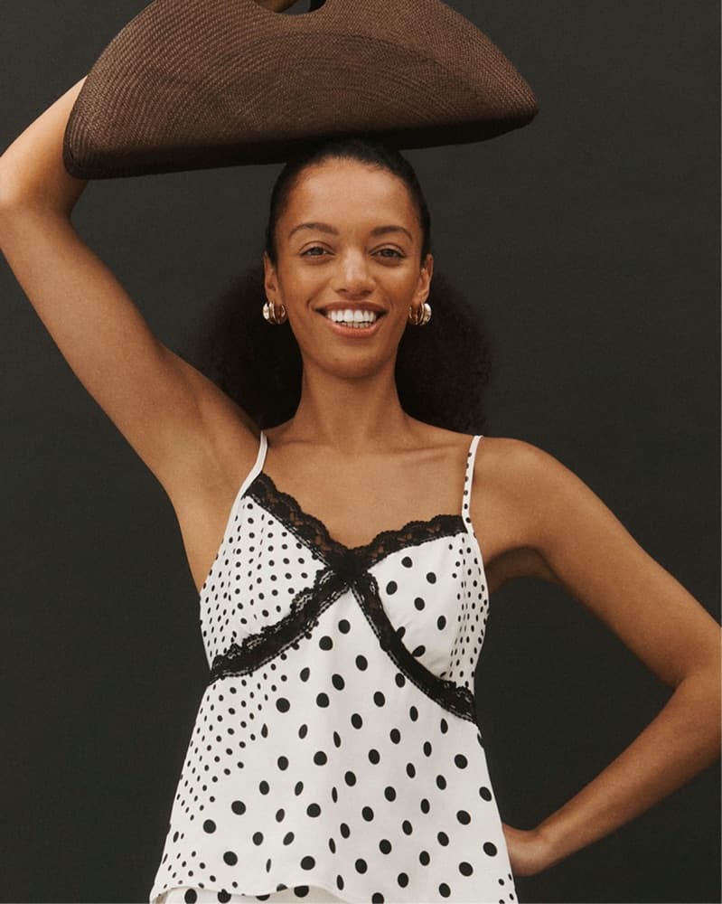 Anthropologie Lace Tank Polka Dot  - Image 1
