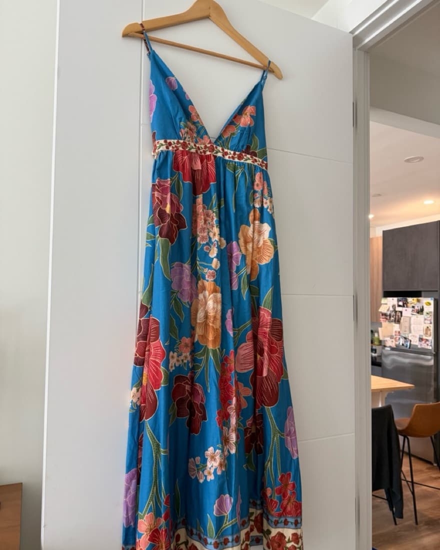 Farm Rio Blue Sun Dress - Image 2