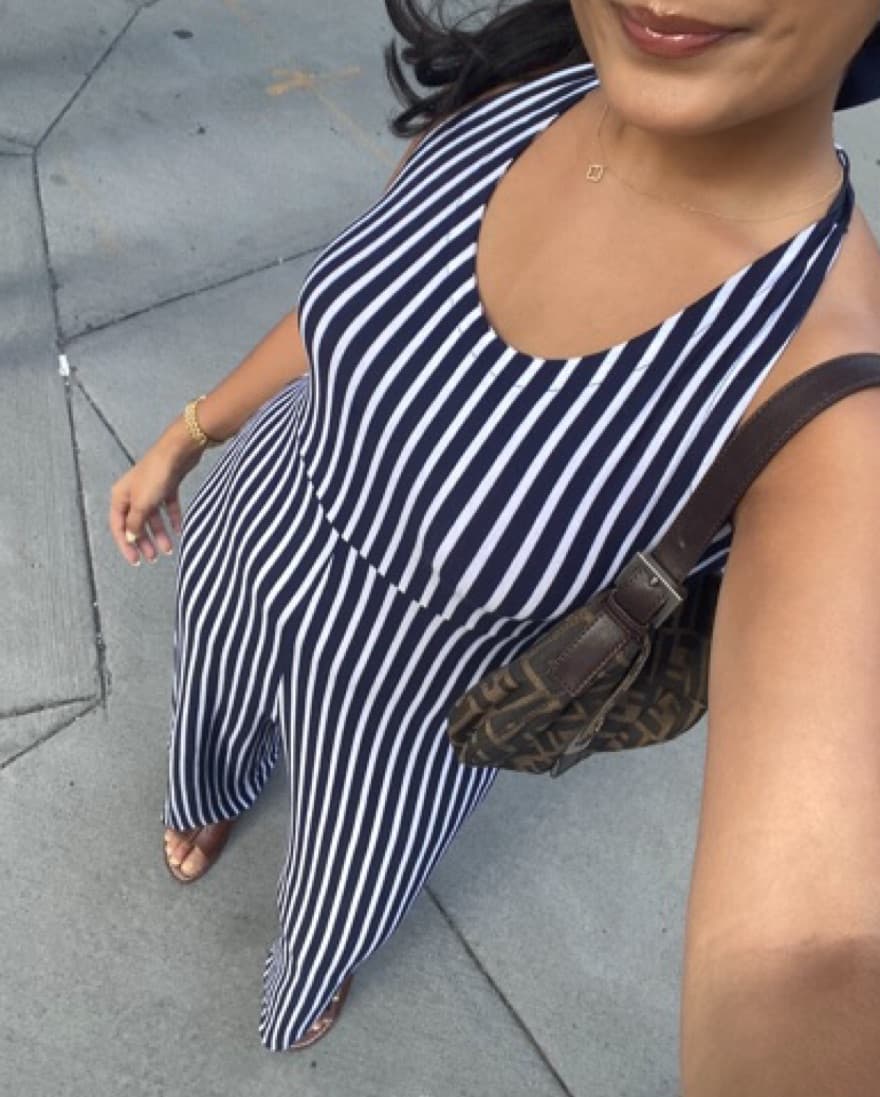 Striped Jumpsuit - Image 1