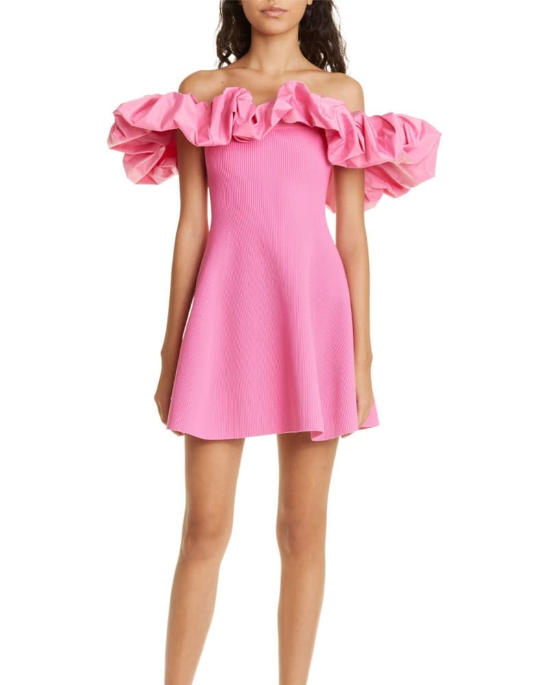 Aje Eldora Off The Shoulder Mini Dress - Image 1