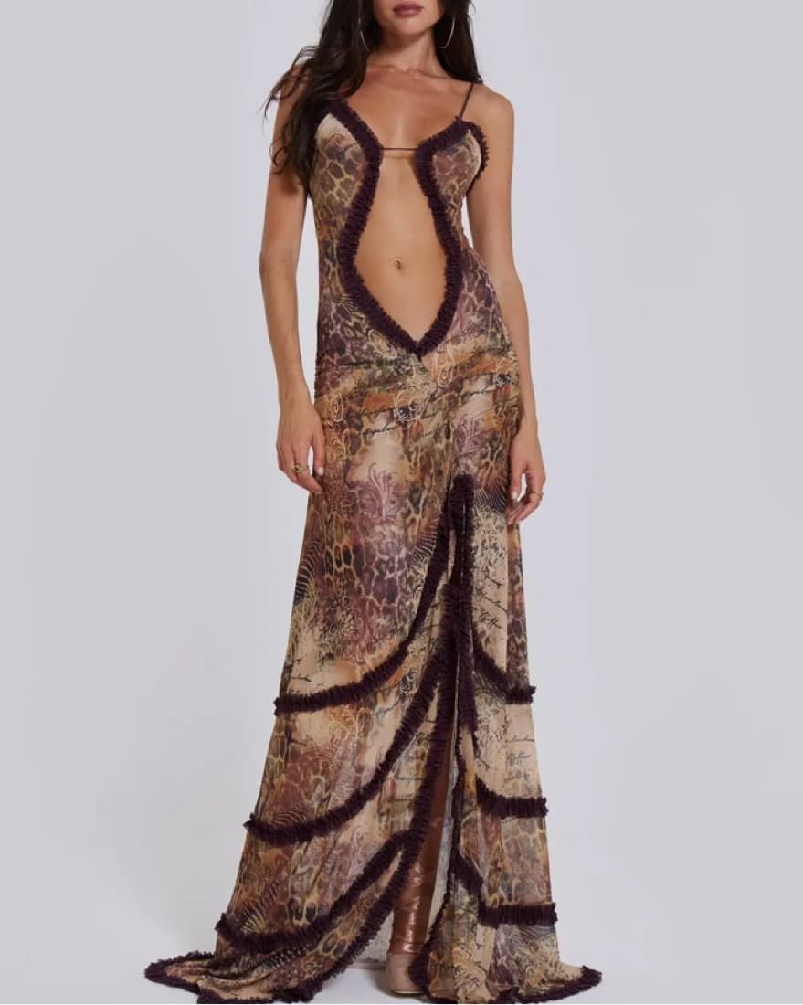 Fatale Maxi Dress in Sunrose - Image 4