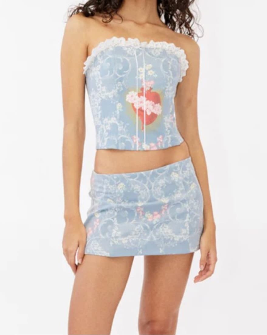 With Jean Corset + Skirt Set - Image 1