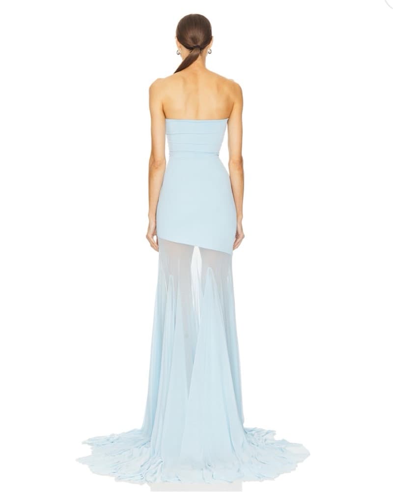 Deme By Gabriella Blue Gown  - Image 3