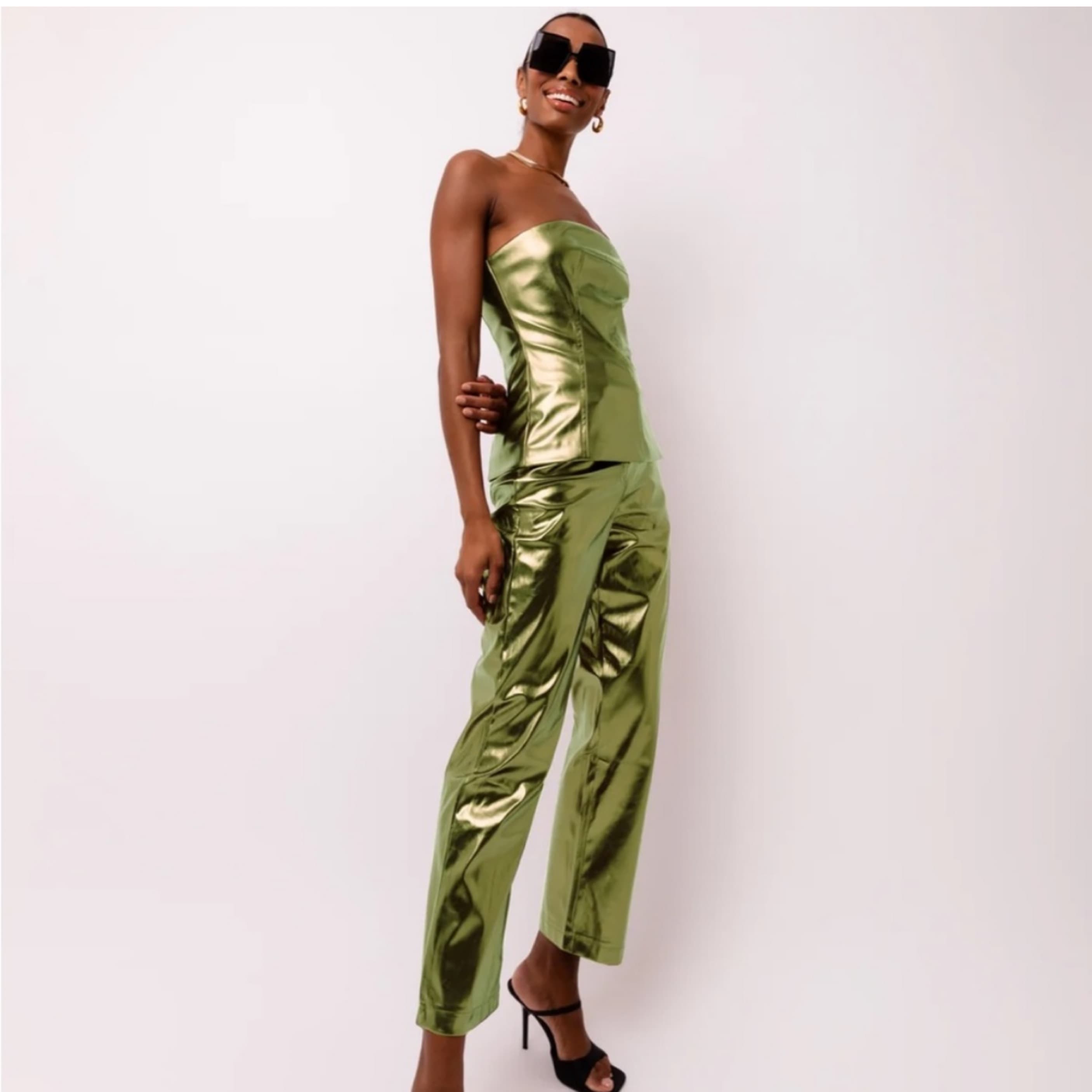 Amy Lynn Metallic Top & Bottom Set - Image 1
