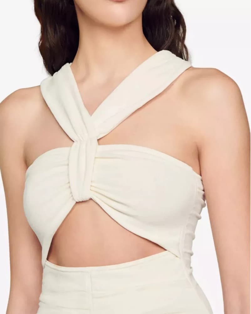 Sandro White Cutout Dress - Image 2