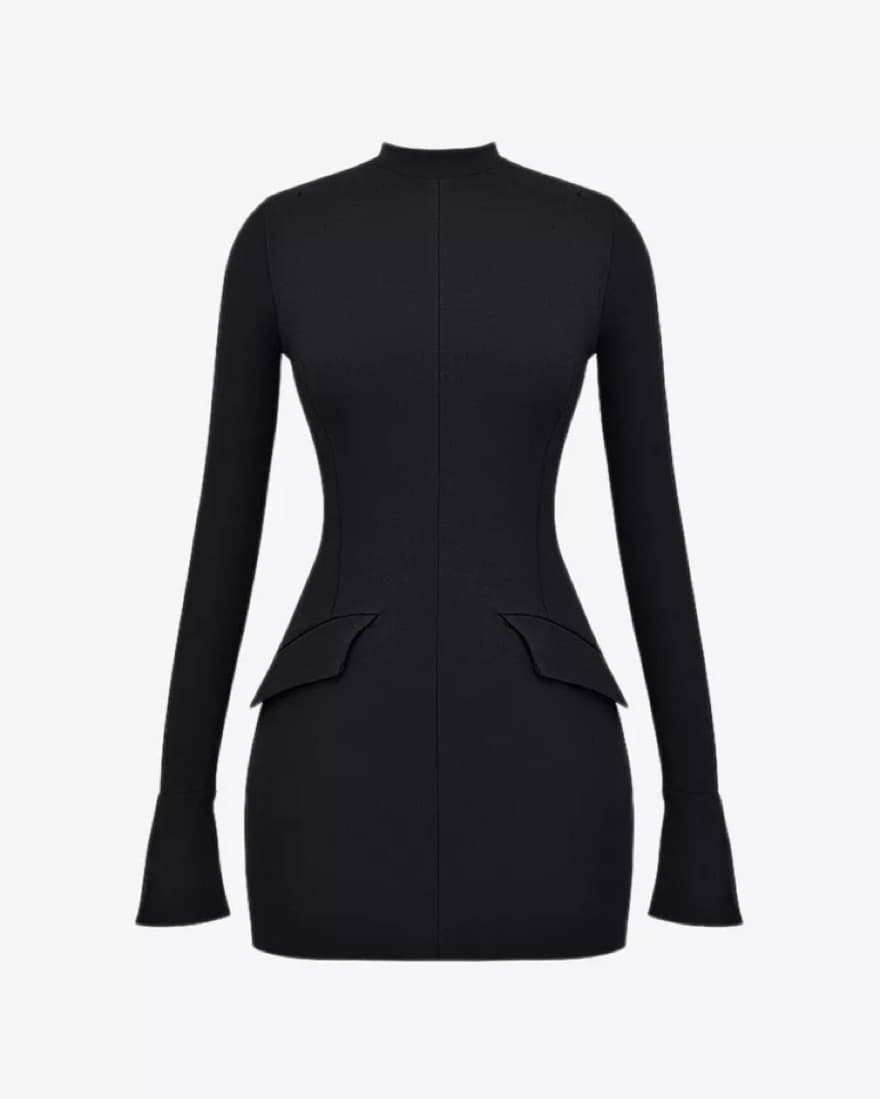 House Of CB Mahalia Black Mini Dress - Image 2