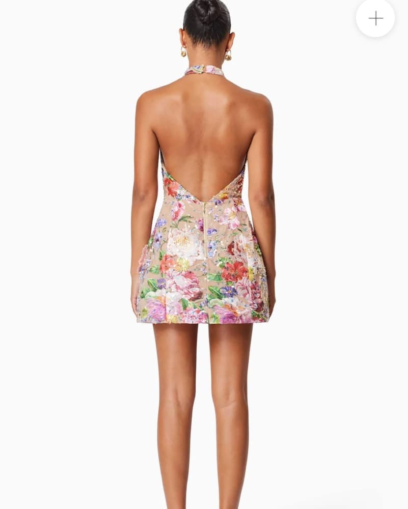 Elliatt Meadowhawk Halter Sequin Dress - Image 3