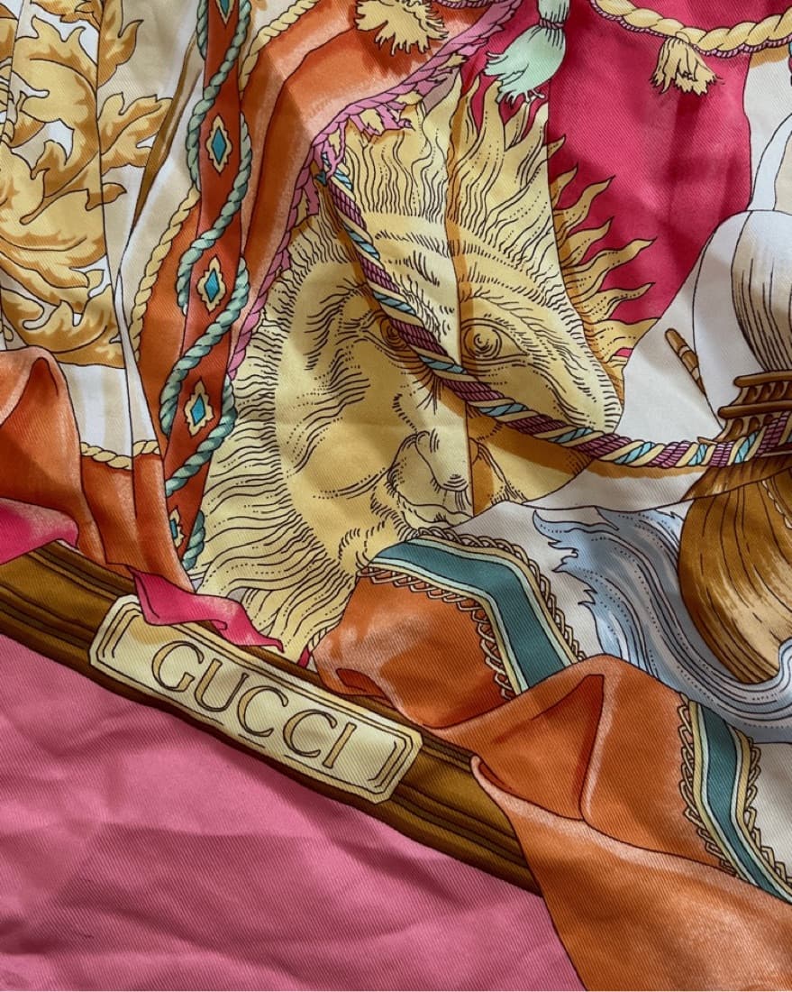 Gucci Silk Scarf - Image 1