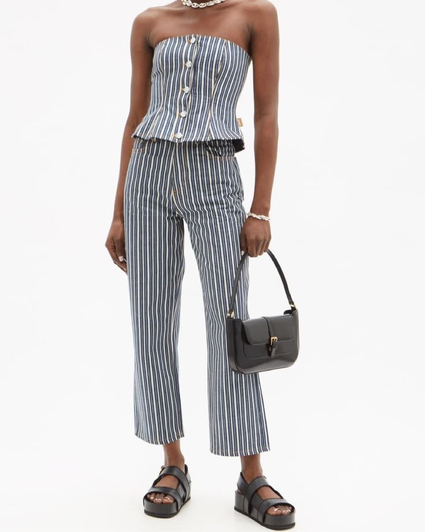 Ganni Striped Jeans - Image 1
