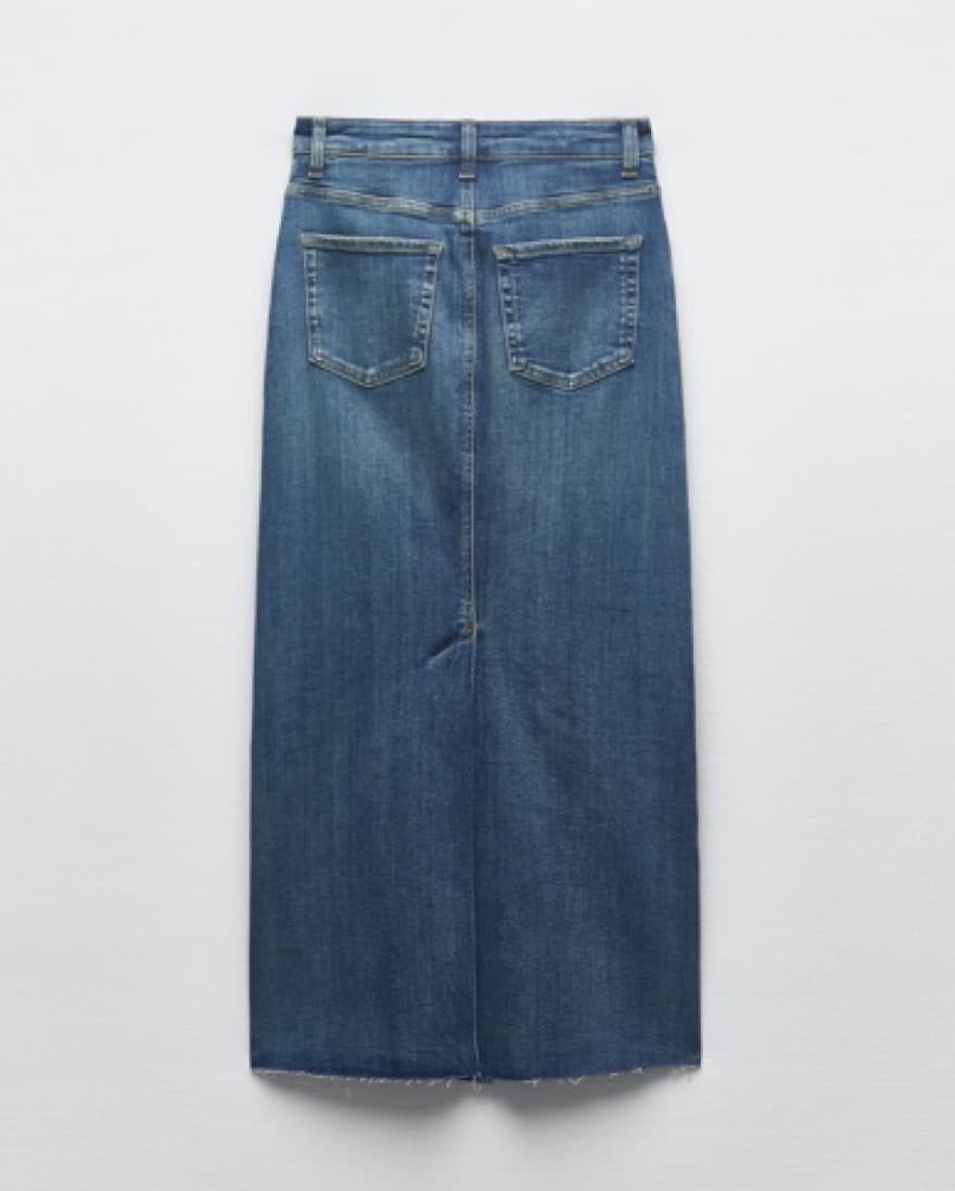 Zara Denim Maxi Skirt - Image 2