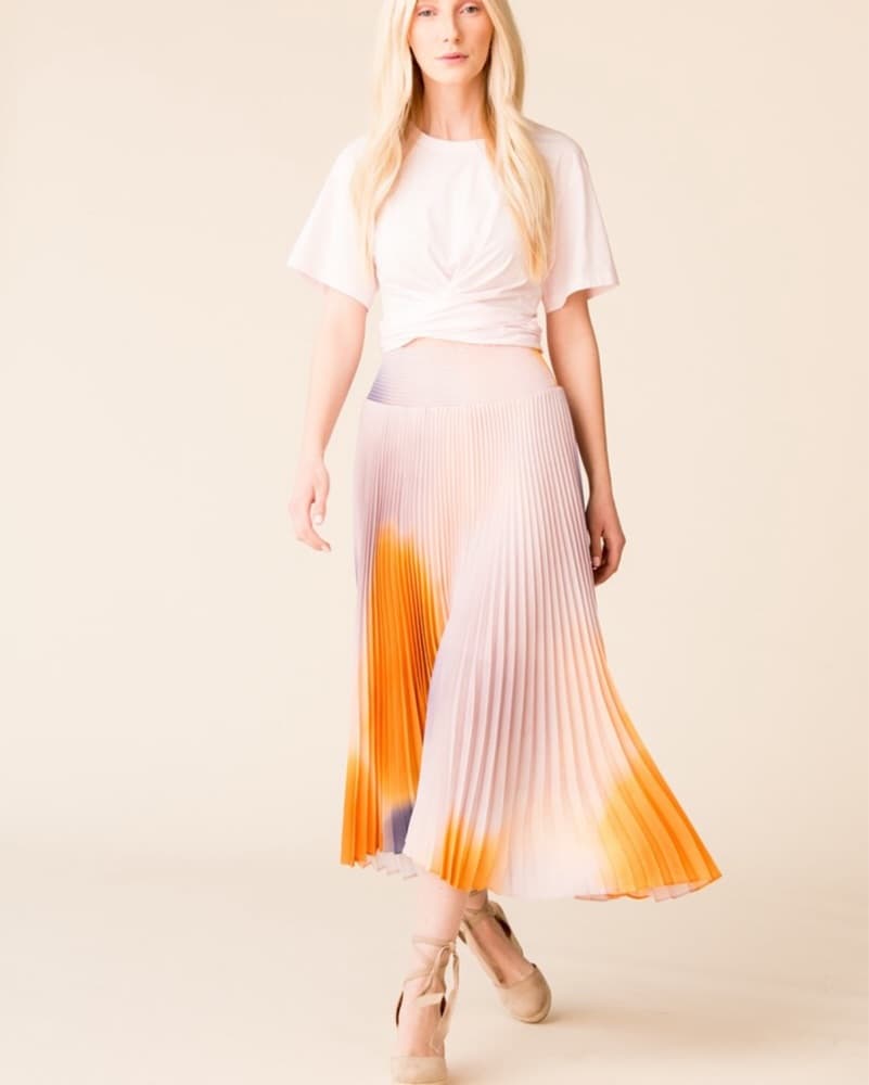 A.L.C. Pink Midi Skirt - Image 1