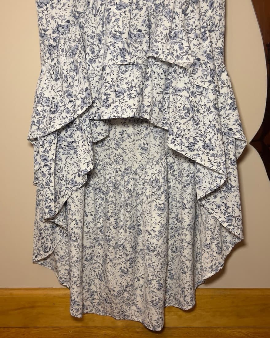 LuLus White Floral Print Hi-low Dress - Image 4