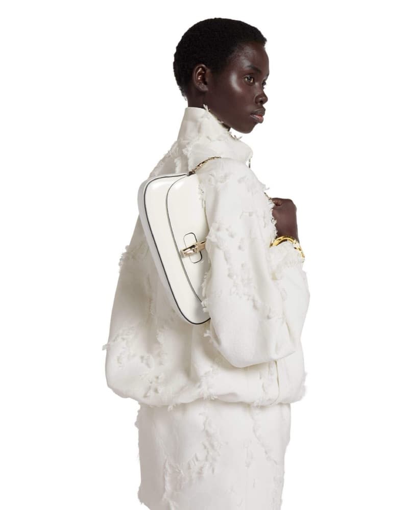 Gucci Bamboo E/W Clutch - White - Image 2