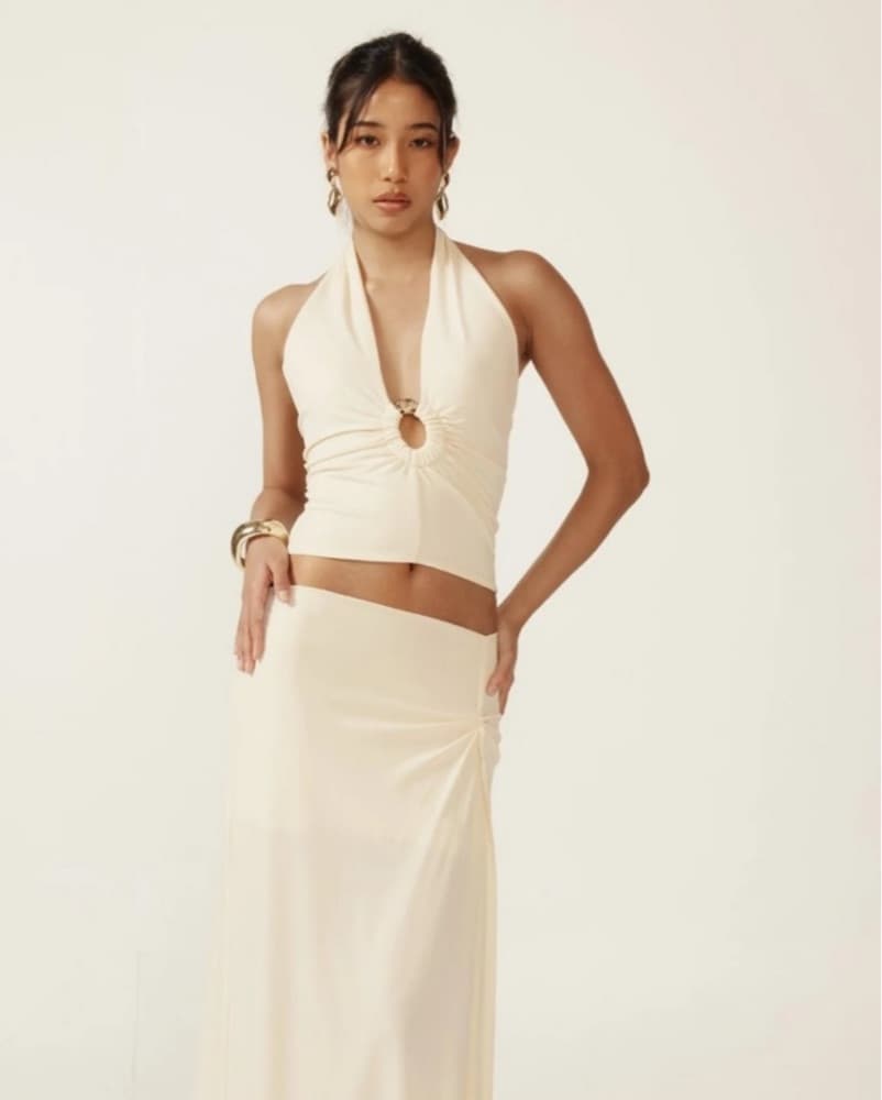ANCE GRIA Halter Top And Maxi skirt Set  - Image 1
