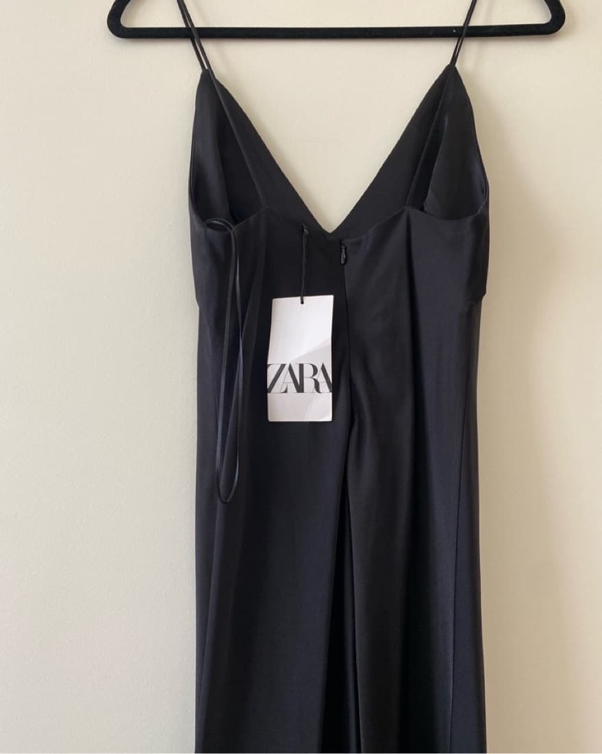 Black Zara Dress “silk” - Image 4