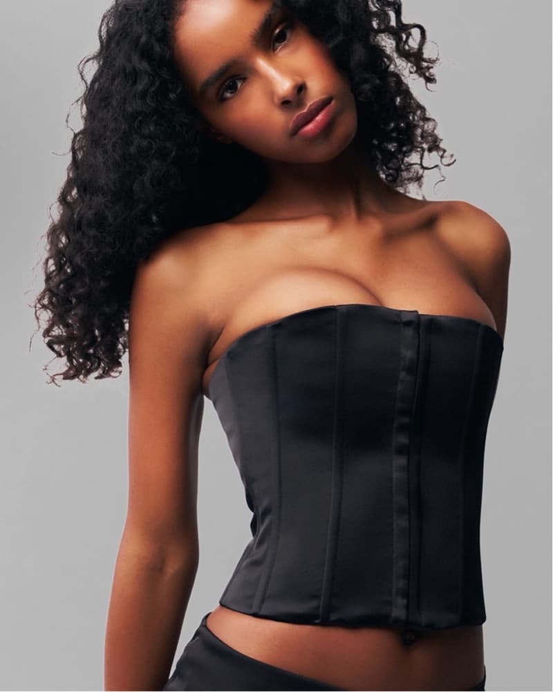 Guizio Satin Mini Skirt Set - Image 2