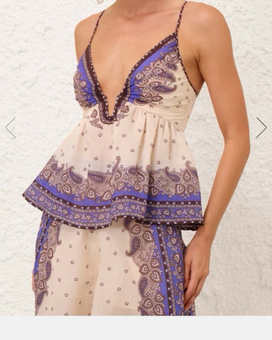 Zimmermann Maxine Plunge Cami - Image 1