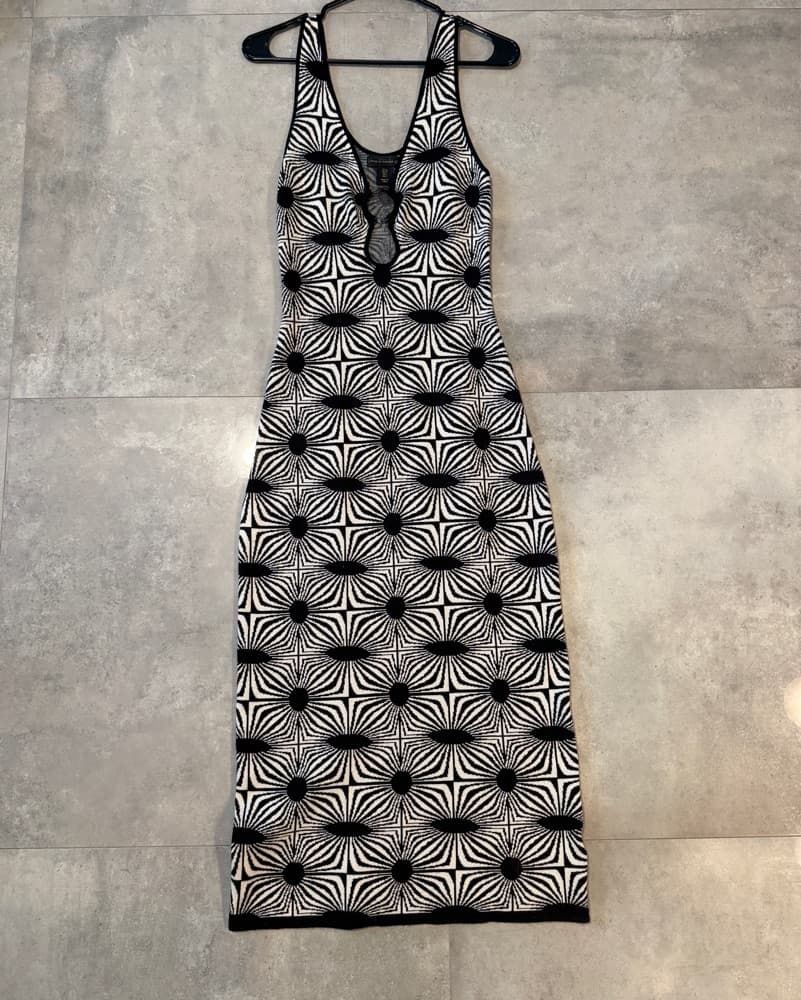 House Of Harlow 1960 Geo Knit Midi Dress - Image 5