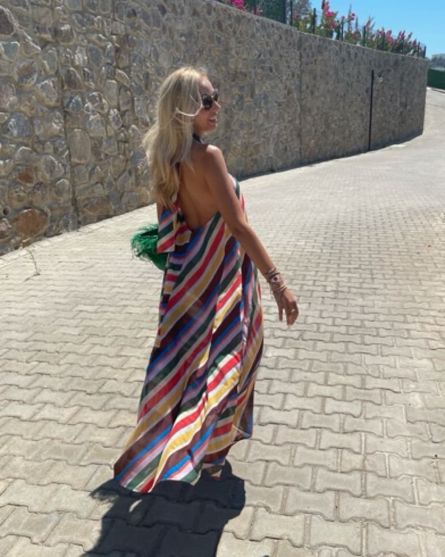 Ganni Chiffon Halter Dress - Image 3